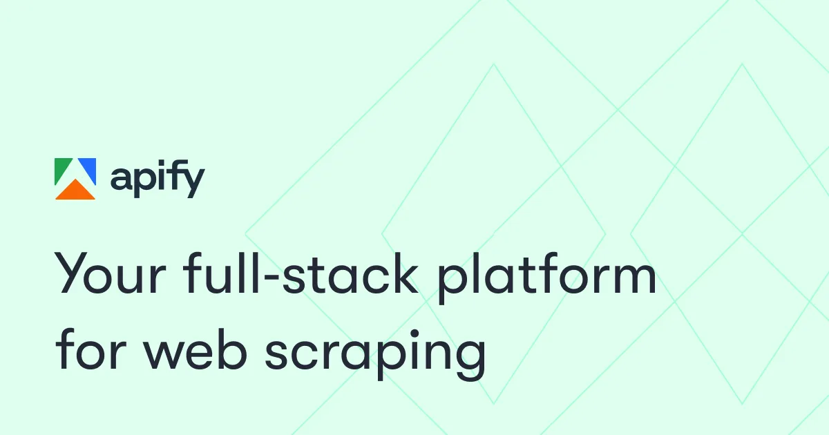 A conceptual illustration of the Apify web scraping and automation platform's serverless cloud architecture, showing data extraction workflows.
